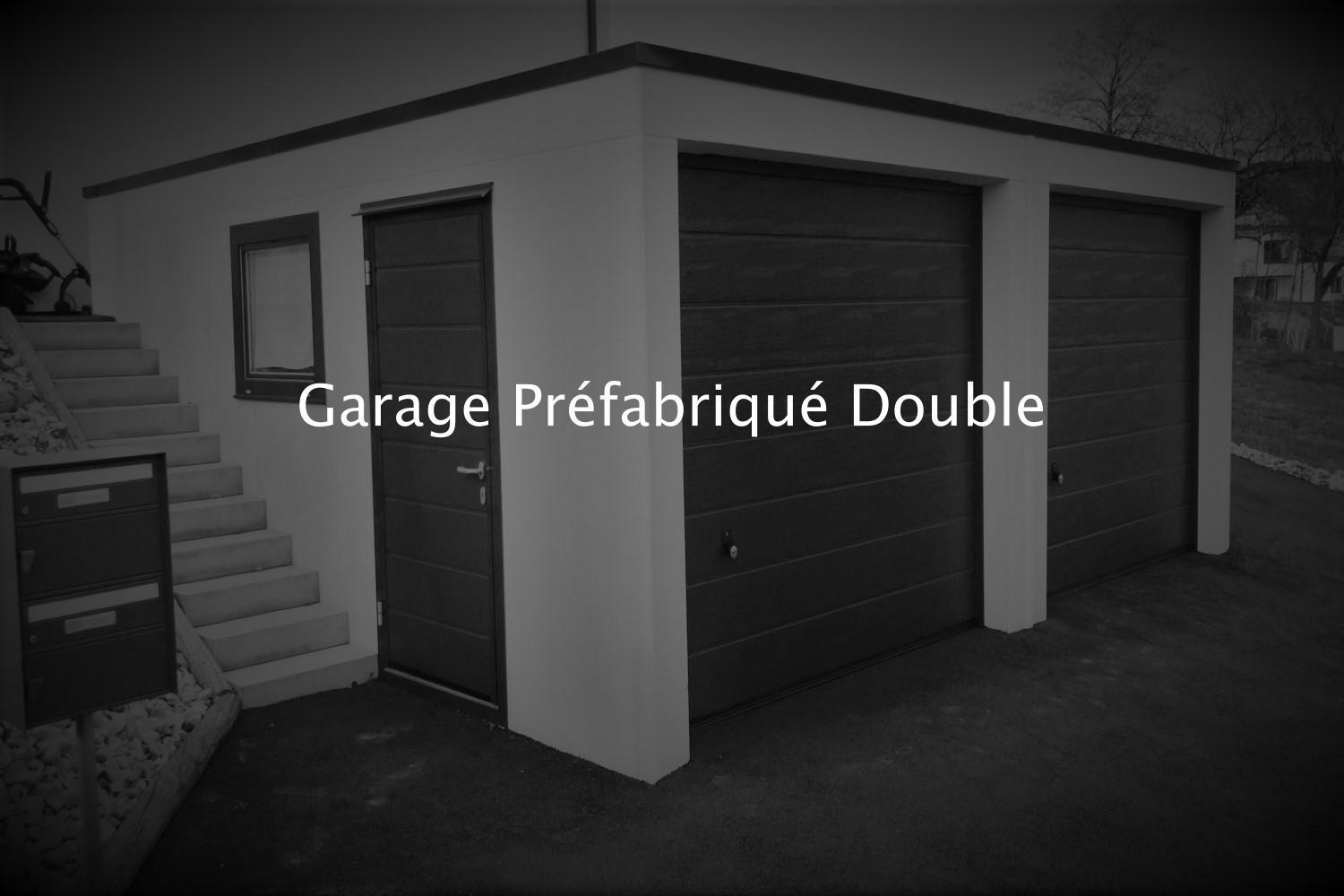 Garage Préfabriqué Béton Double
